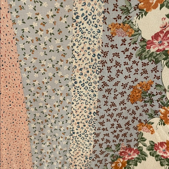 Everly sz S long flowy top pastel mixed media shabby chic - Picture 3 of 7